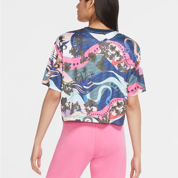 NIKE SPORTSWEAR SHORT SLEEVE TOP JERSEY FEEL - Picture 4 of 5